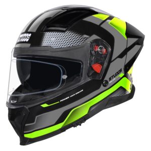 Studds Helios Neon Green Dual