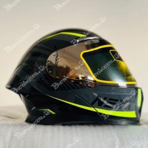 Nexx Black Green FlipUp Helmet