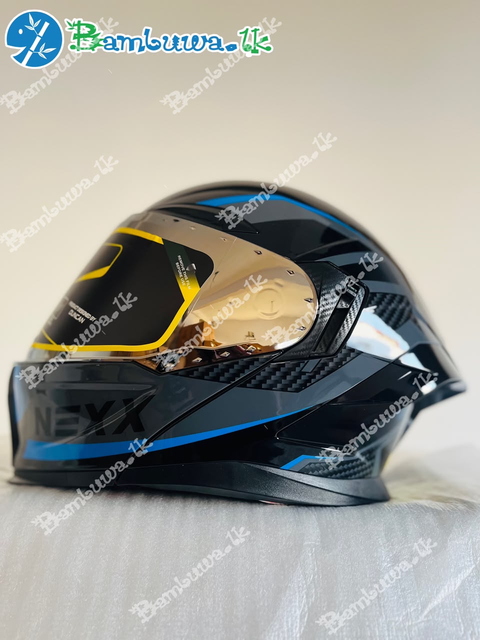 Nexx Black Blue FlipUp Helmet