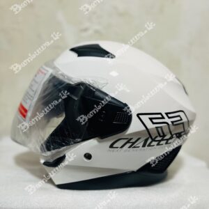 U P2 Challenger White Dual Visor