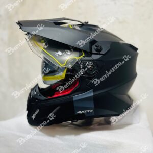 Axor X Cross MattBlack Dual Sport Helmet ( Dual Visor )