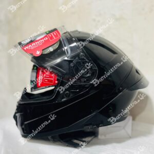SMK Typhoone Black Shine Dual Visor